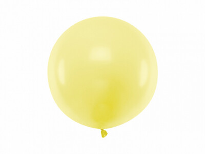 Lateksa balons, 60 cm, gaiši dzeltena krāsa
