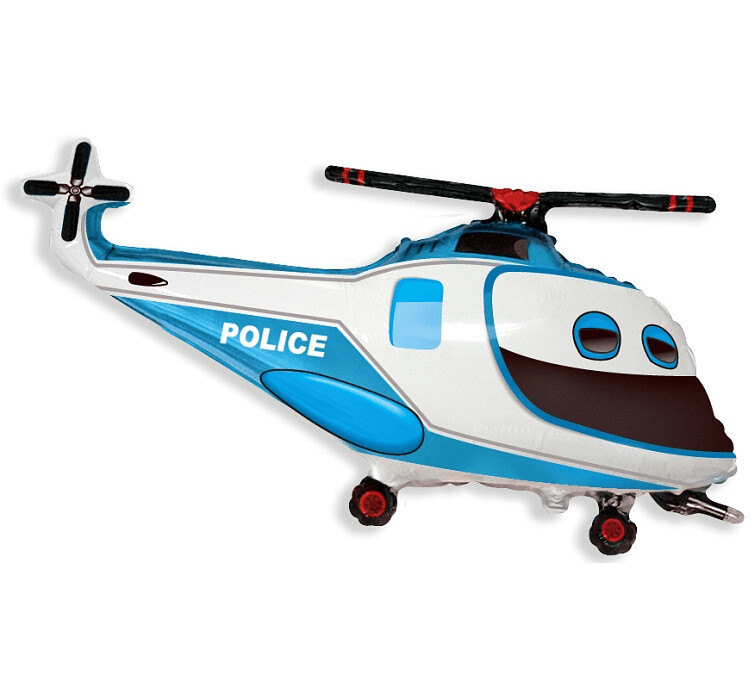 Folijas balons "Policijas helikopters", 61 cm