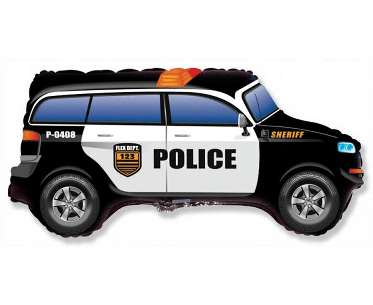 Folijas balons "Policijas auto", 61 cm