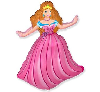 Folijas balons "Princese", 61 cm, rozā krāsa