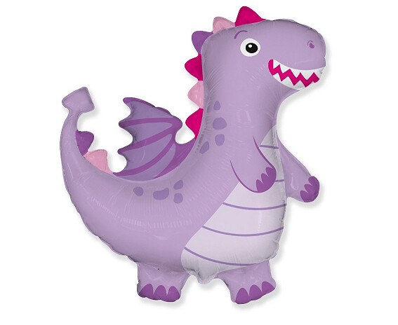 Folijas balons "Dinozauriņš", 61 cm, violeta krāsa