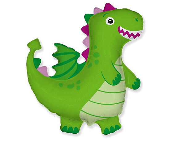 Folijas balons "Dinozauriņš", 61 cm, zaļa krāsa
