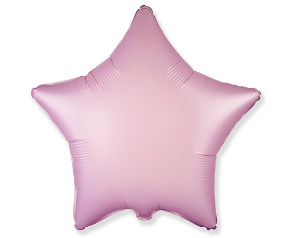 Folijas balons "Zvaigzne", matēts, 48 cm, gaiši violeta krāsa