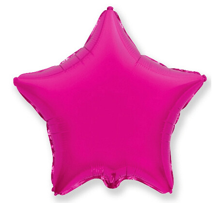 Folijas balons "Zvaigzne", 48 cm, tumši rozā krāsa