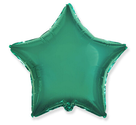 Folijas balons "Zvaigzne", 48 cm, tirkīza krāsa