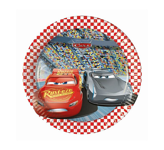 Šķīvji "Cars", 20 cm, 8 gab.