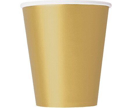 Glāzes 270 ml, zelta krāsa, 14 gab.