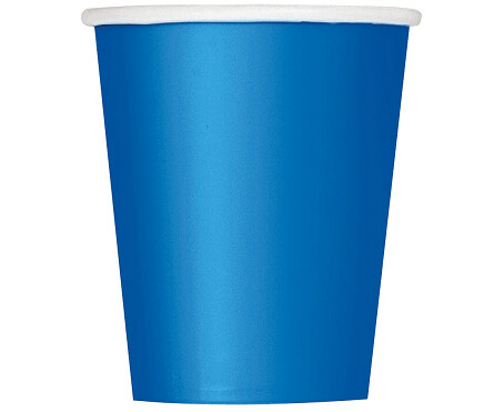 Glāzes 270 ml, zila krāsa, 14 gab.