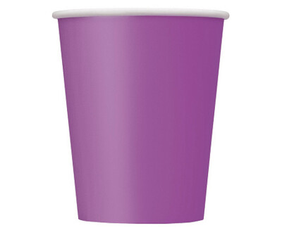 Glāzes 270 ml, violeta krāsa, 14 gab.
