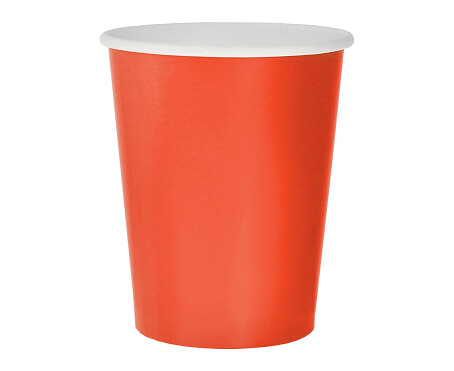 Glāzes 270 ml, sarkana krāsa, 14 gab.