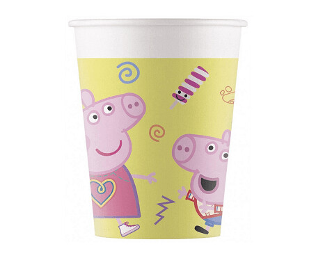 Glāzes "Cūciņa Pepa", 200 ml, 8 gab.