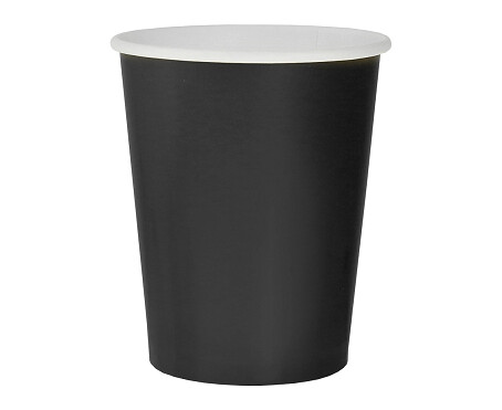 Glāzes 270 ml, melna krāsa, 14 gab.