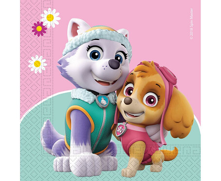 Salvetes "Paw Patrol girl", 33x33cm, 20 gab.