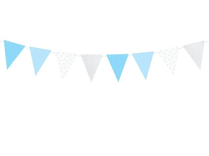 Karodziņi "1st Birthday", 1,3 m, zila krāsa