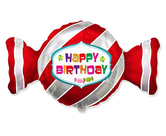 Folijas balons "Konfekte", 61 cm