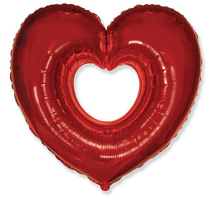 Folijas balons "Sirds", 61 cm