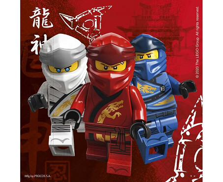 Salvetes "Lego Ninjago", 33x33cm, 20 gab