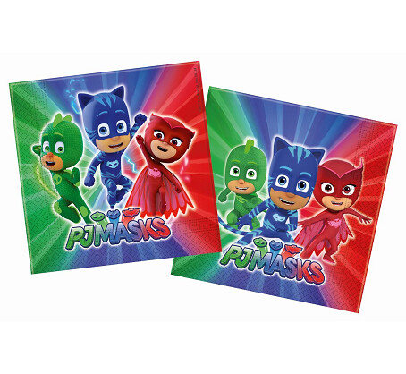 Salvetes "Pj Masks", 33x33 cm, 20 gab.