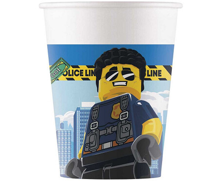 Glāzes "Lego pilsēta", 200 ml, 8 gab.