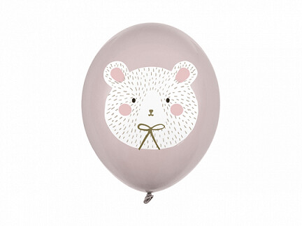 Lateksa balons, 30 cm, "Polārlācis" - 1 gab.