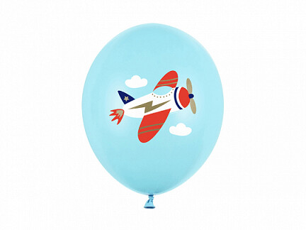 Lateksa balons, 30 cm, "Lidmašīna" - 1 gab.