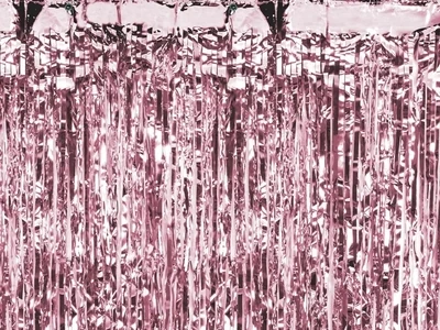 Folijas aizkari, rozā zelta krāsa, 90x250cm