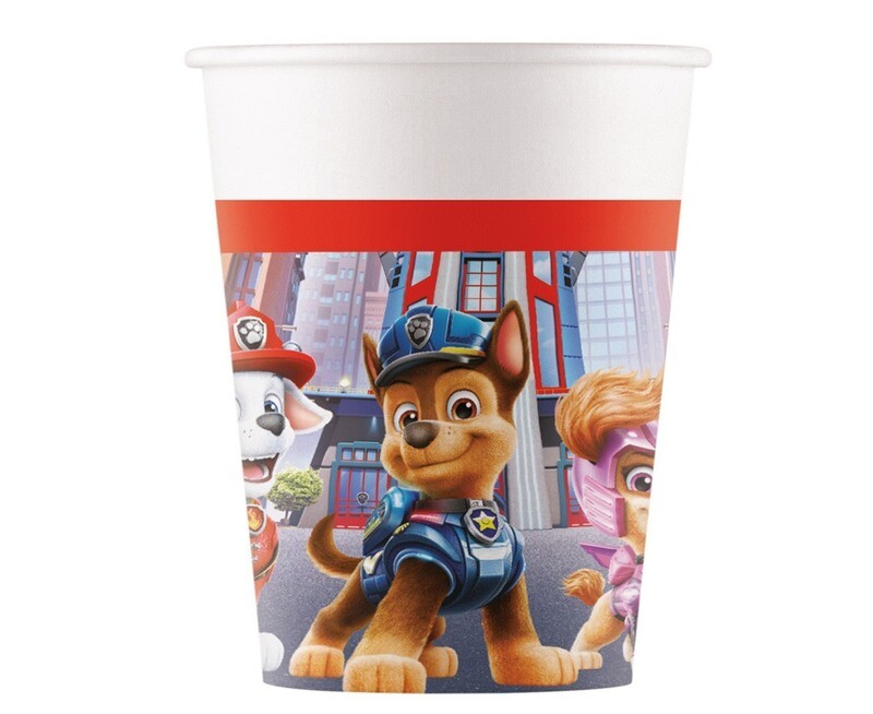 Glāzes "Ķepu patruļa", 200ml, 8 gab.