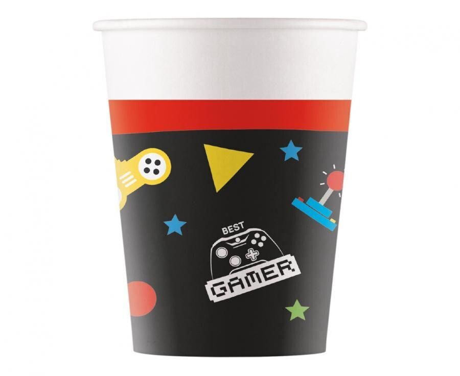 Glāzes "Gaming Party", 200ml, 8 gab.
