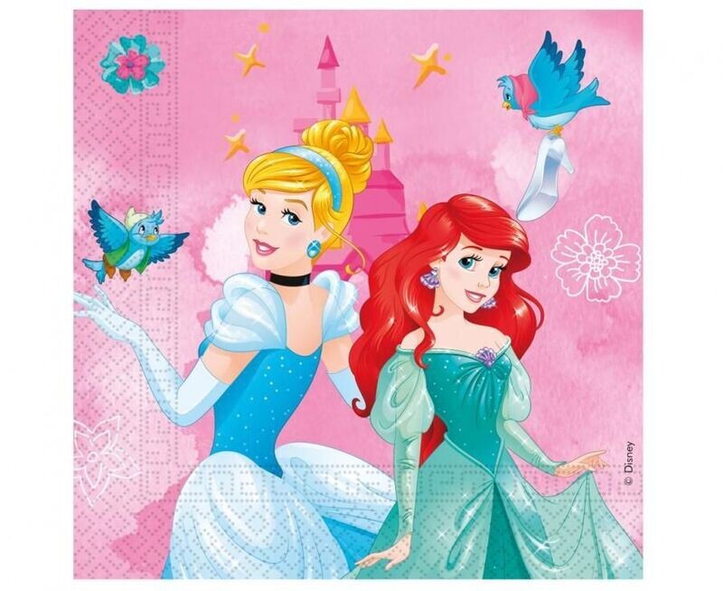 Salvetes "Princeses" 33x33cm, 20 gab.