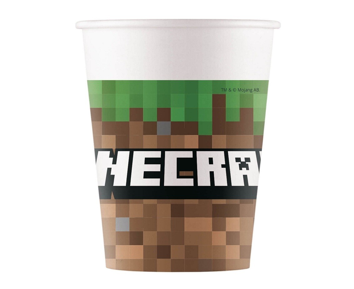 Glāzes "Minecraft", 200ml, 8 gab.