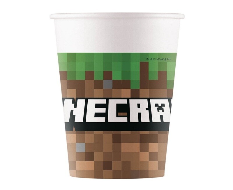 Glāzes "Minecraft", 200ml, 8 gab.