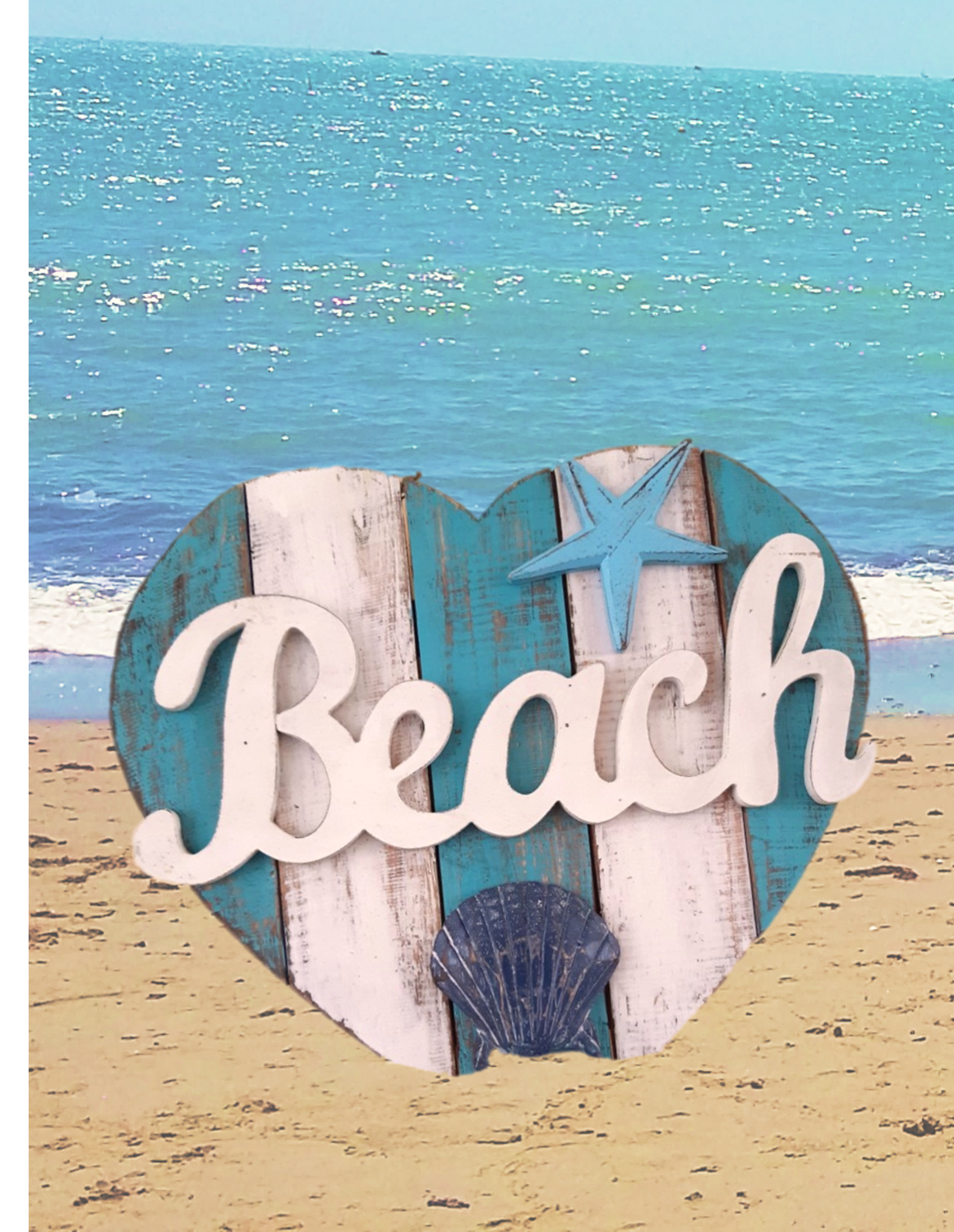 Hangdecoratie Hart Beach
