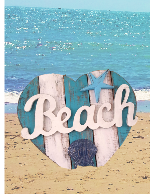 Hangdecoratie Hart Beach