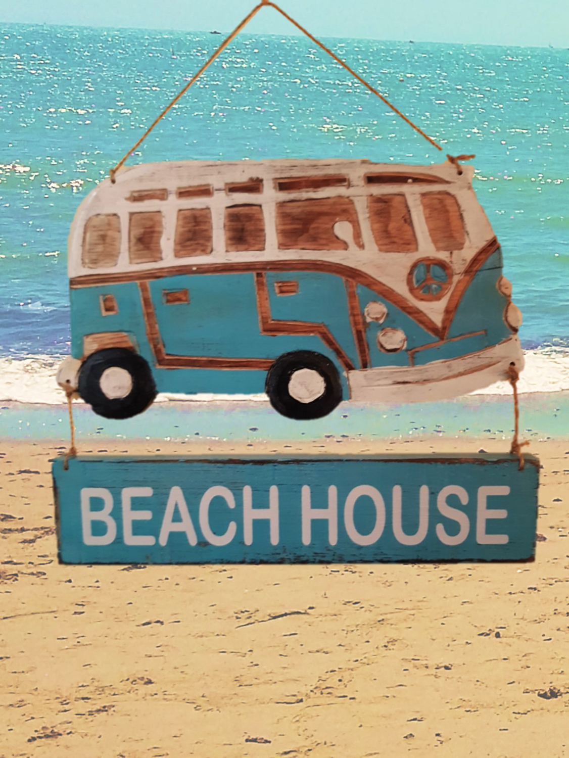 Hangdecoratie VW T1 Beache House
