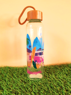 VW glazen drinkfles