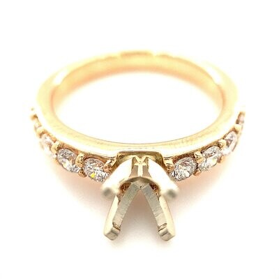 14k Yellow Gold 8-Stone Diamond Ring