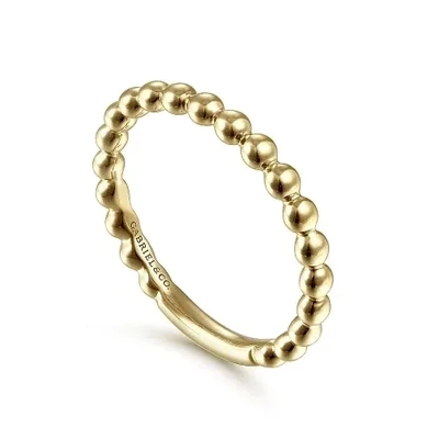 14kt Yellow Gold Beaded Ring