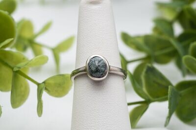 Sterling Silver Michigan Greenstone Ring