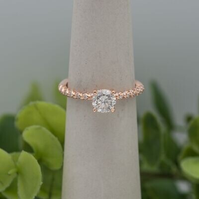 14kt Rose Gold Diamond Engagement Ring
