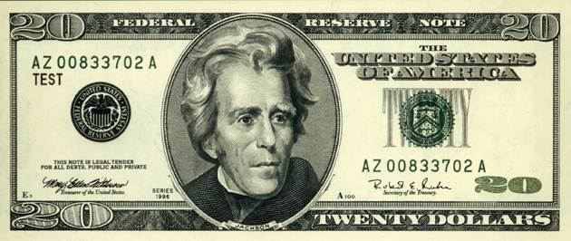 Increments of $20