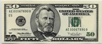 Increments of $50