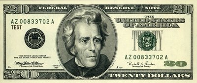 Increments of $20