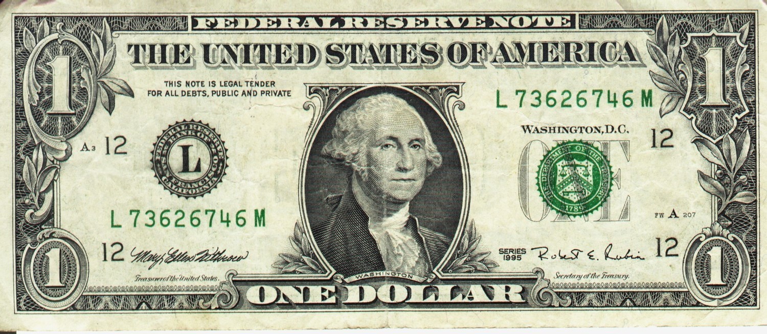 Increments of $1