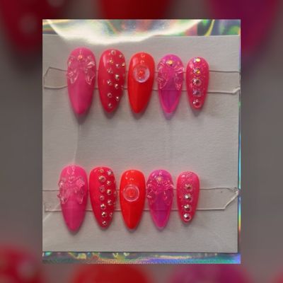 Neon Pink/Red Set