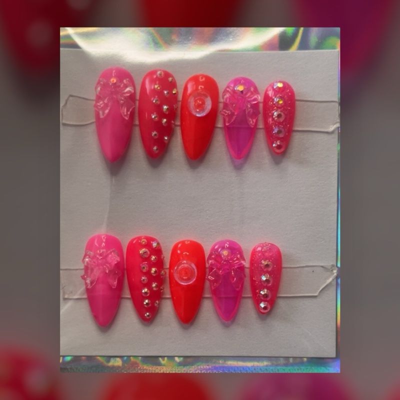 Neon Pink/Red Set