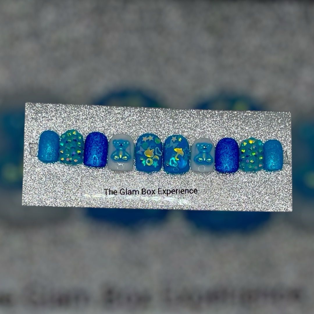Blue Bear - Little Girl Set