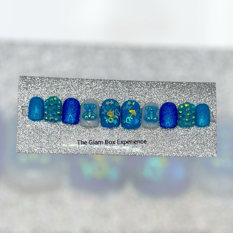 Blue Bear - Little Girl Set