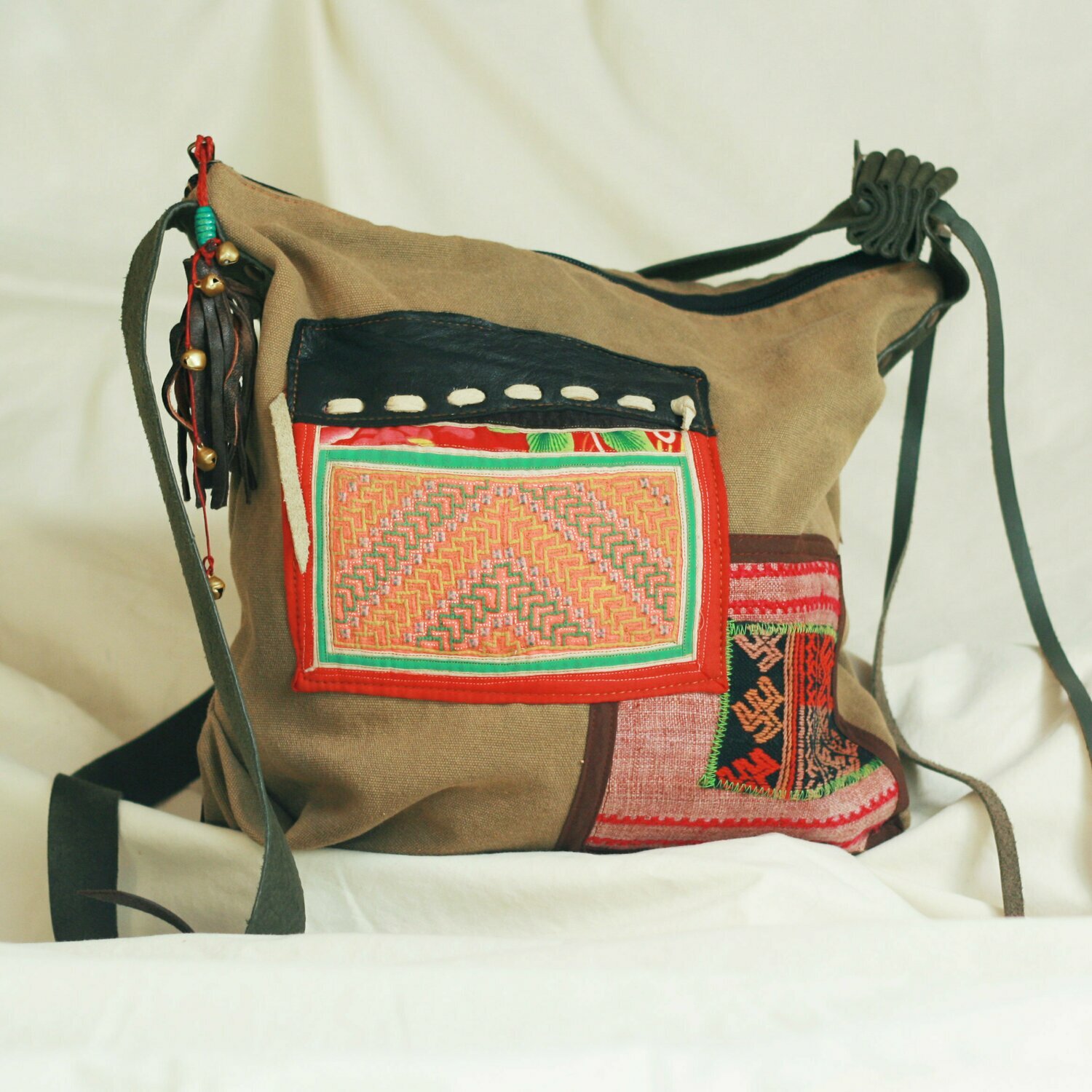 Ethnic Canvas Bag Geometric