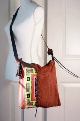 Ethnic Chic Leather Bag Geometric Ethnic Chic Leather Bag Geometric