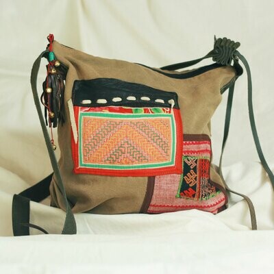 Ethnic Canvas Bag Geometric